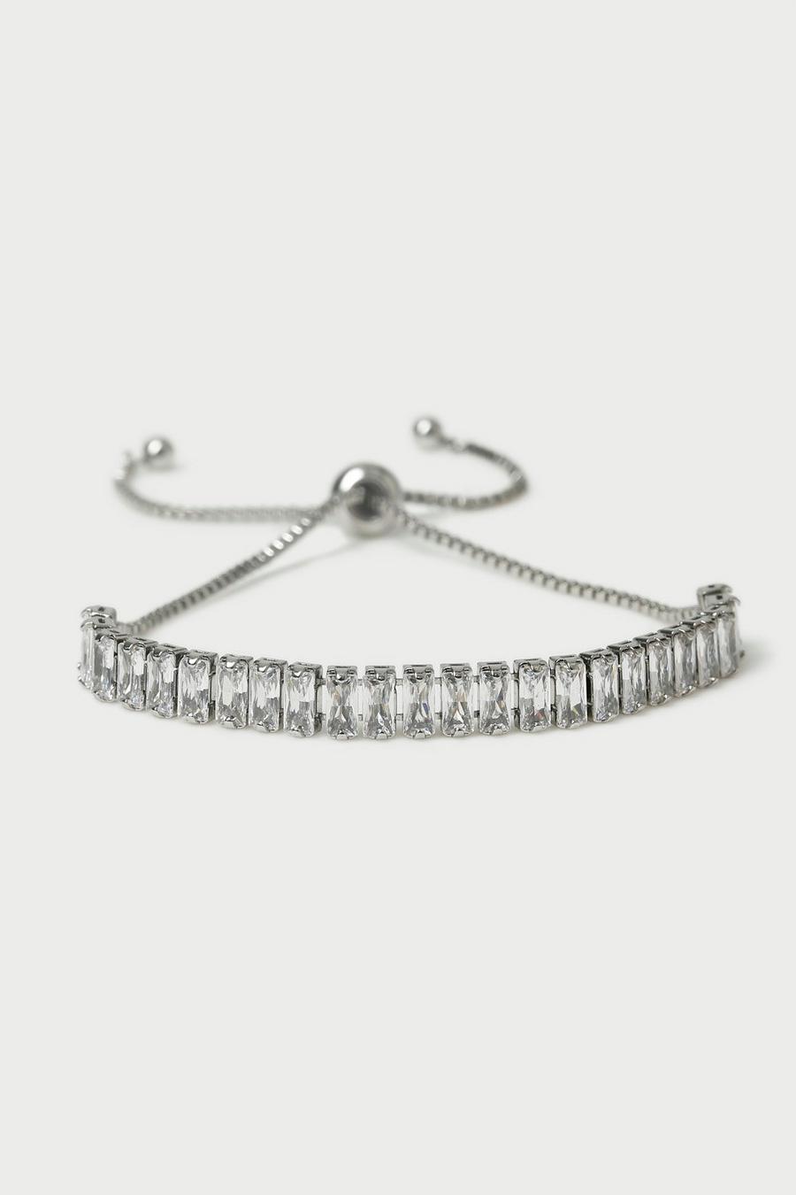 Silver Embellished Toggle Bracelets