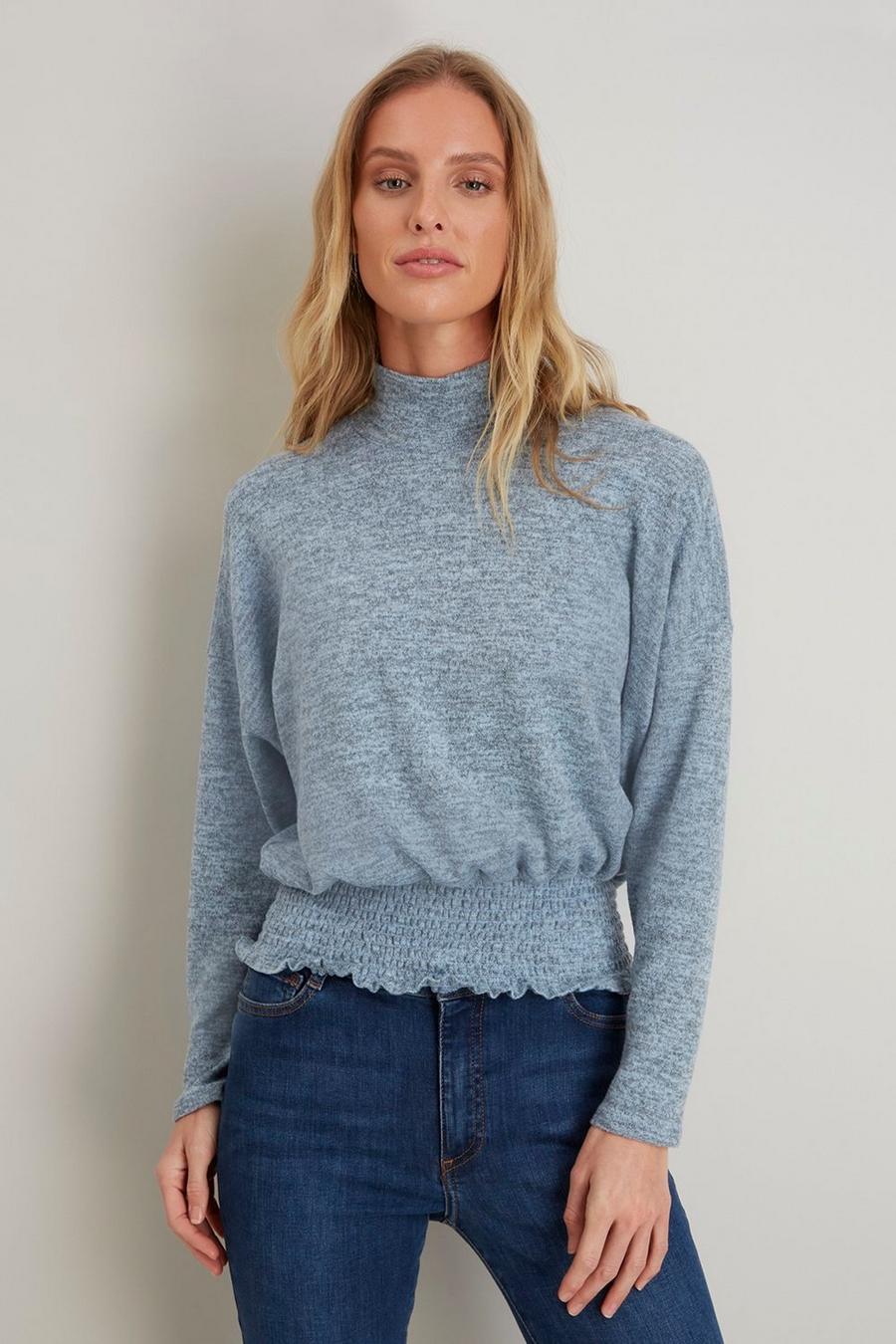 Soft Touch Roll Neck Top