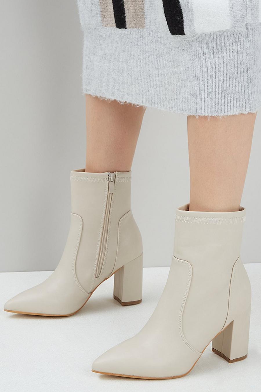 Analise Block Heeled Ankle Boot