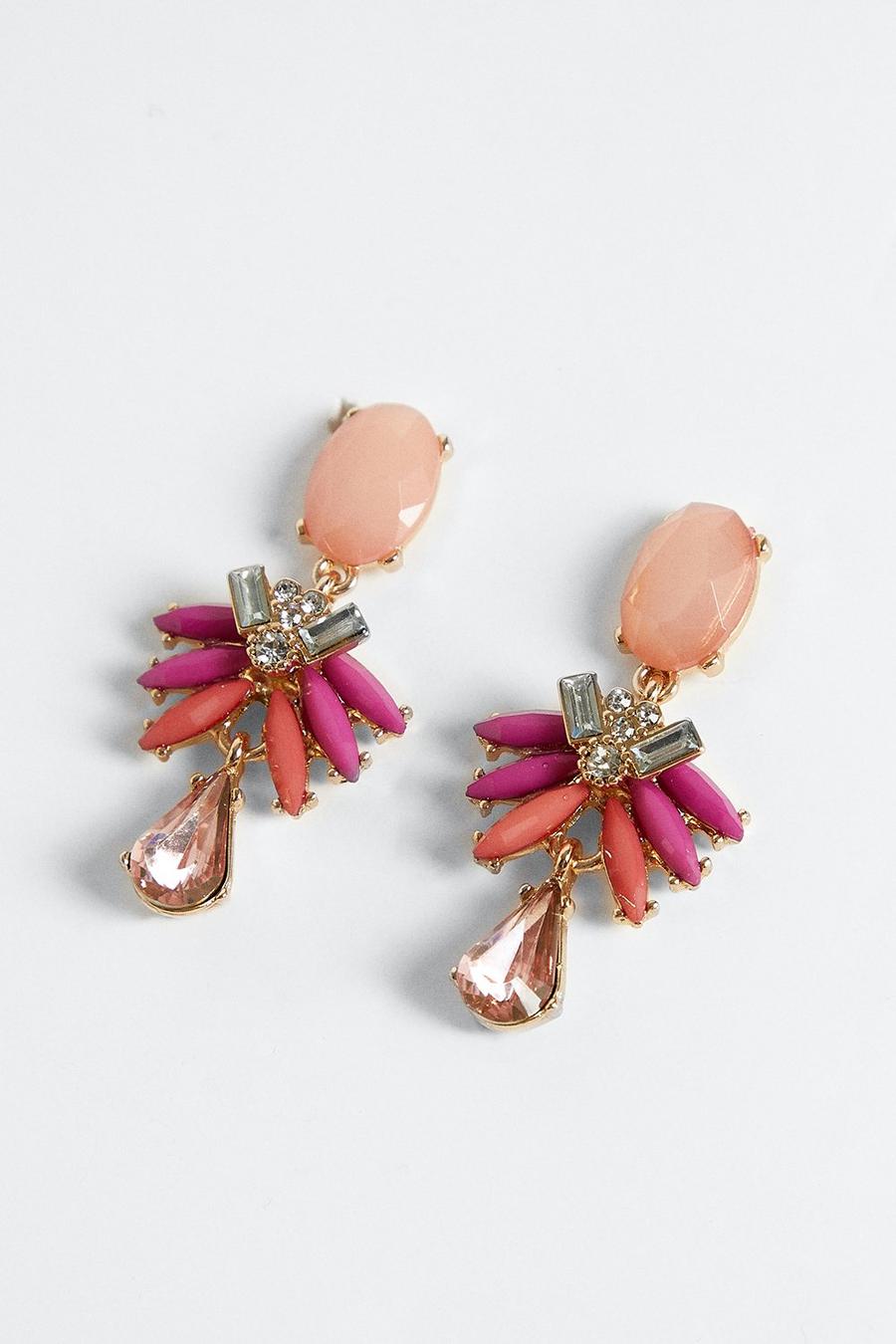 Pink Statement Earring
