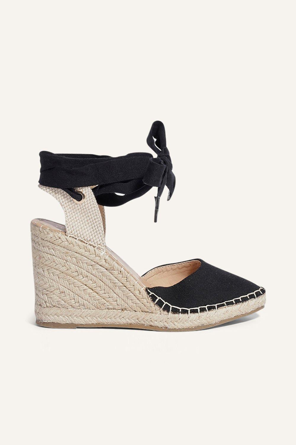 heels | Pointed Espadrille Wedge | Oasis