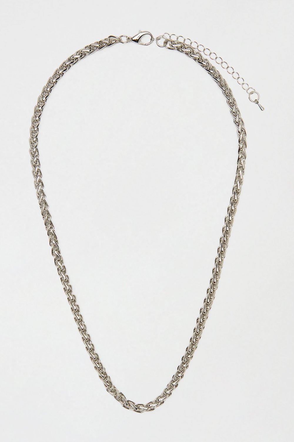 Jewellery | Twisted Silver Chain Necklace | Burton