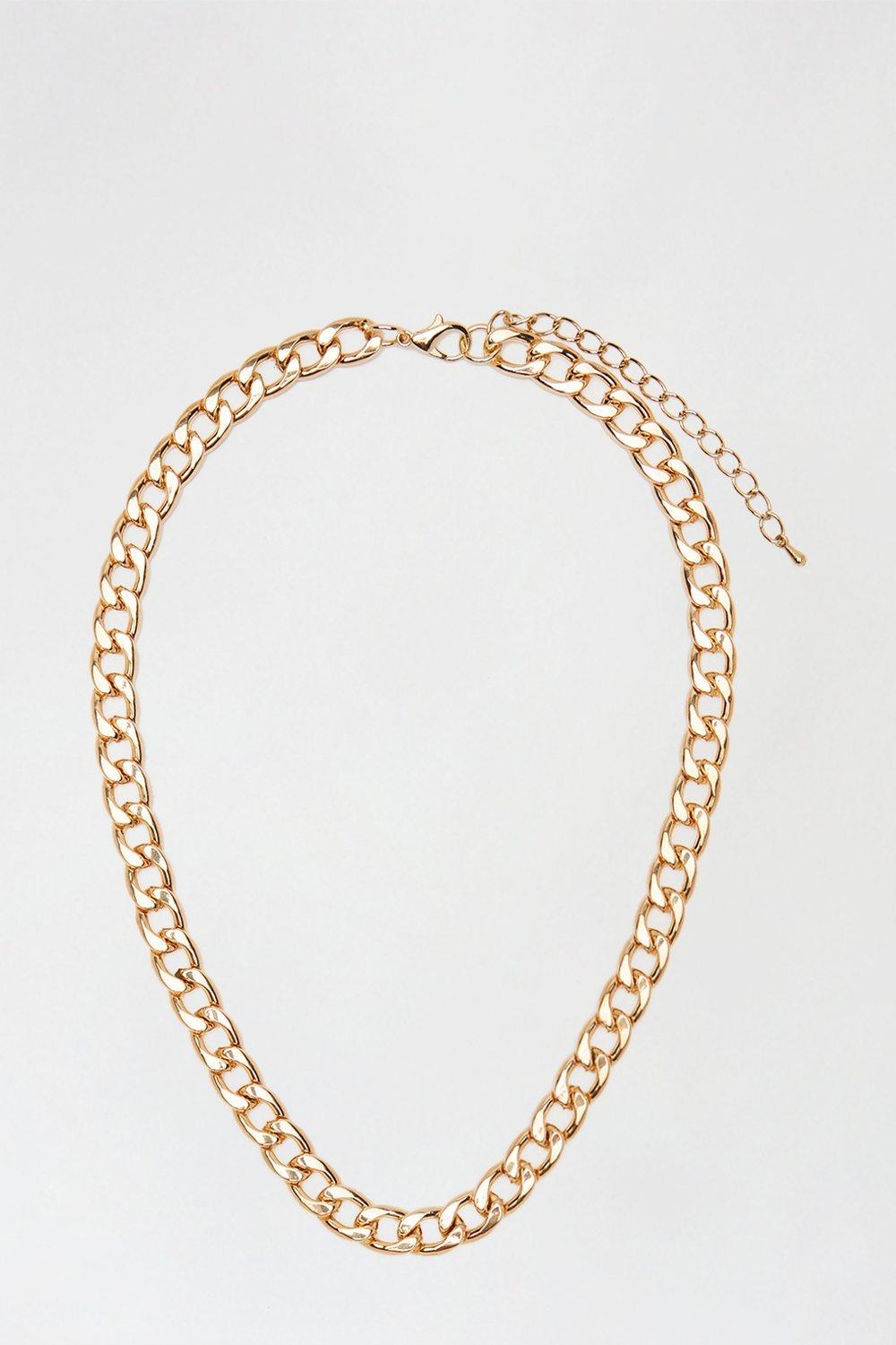 Jewellery Gold Loop Chain Necklace Burton