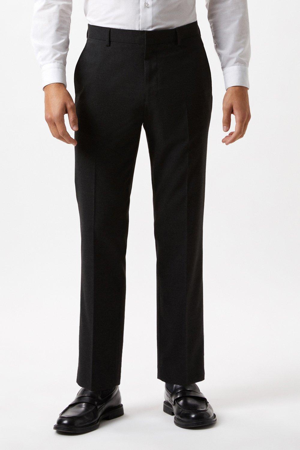 Suits | Slim Fit Charcoal Essential Suit Trousers | Burton