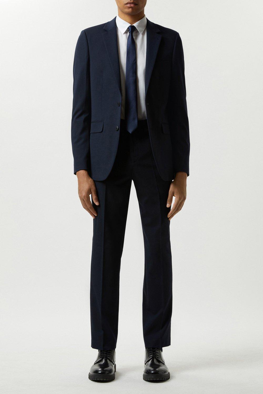 Burton Slim Fit Navy Essential Suit Jacket | Debenhams