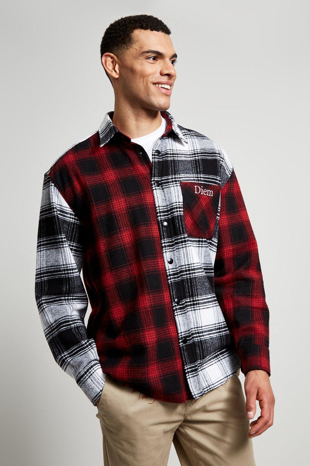 Shirts | Mix And Match Check Overshirt | Burton