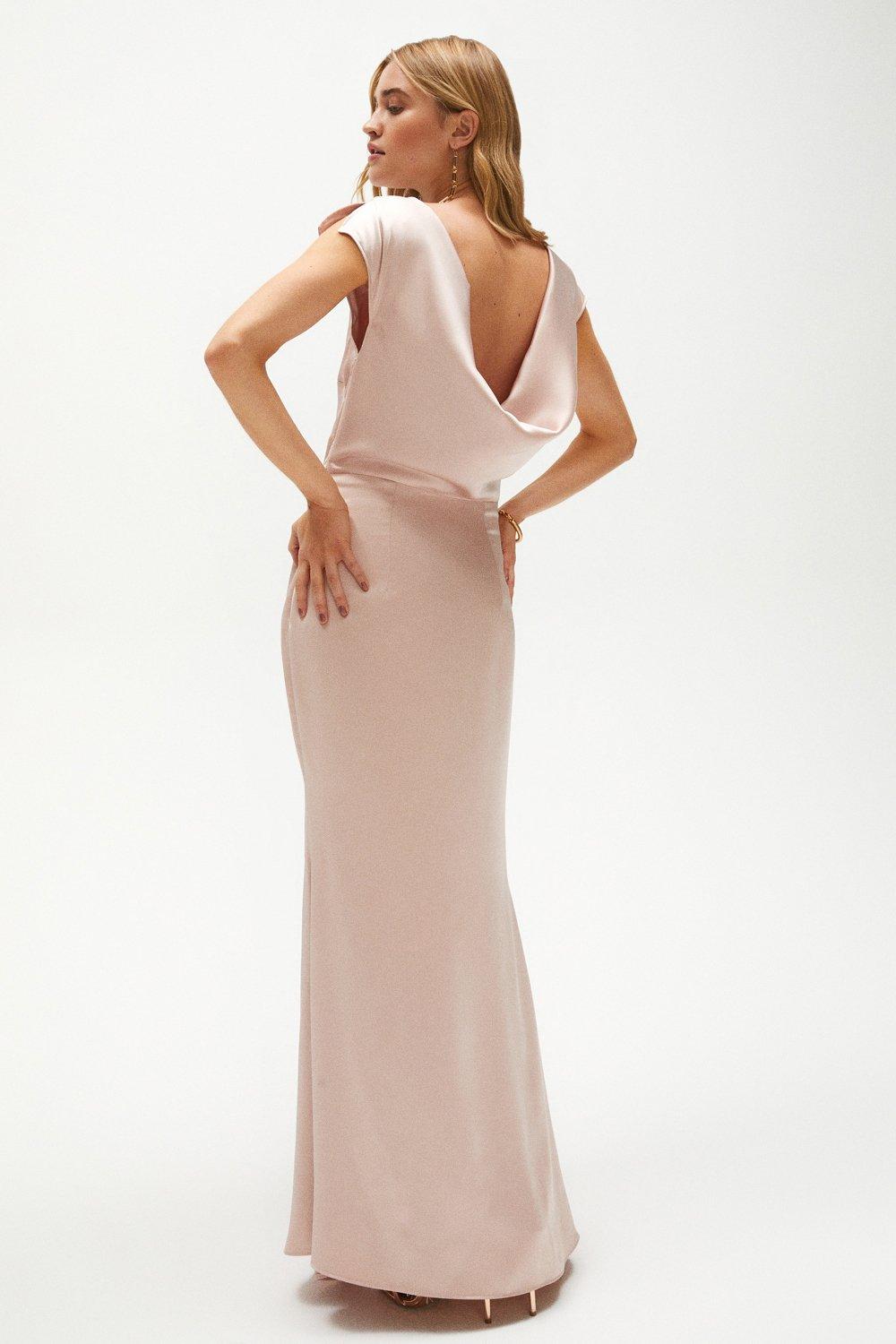 Dresses | Premium Ruffle Skirt Cowl Back Maxi Dress | Coast