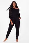 NastyGal Plus Size Knit Jumper and Joggers Set thumbnail 1