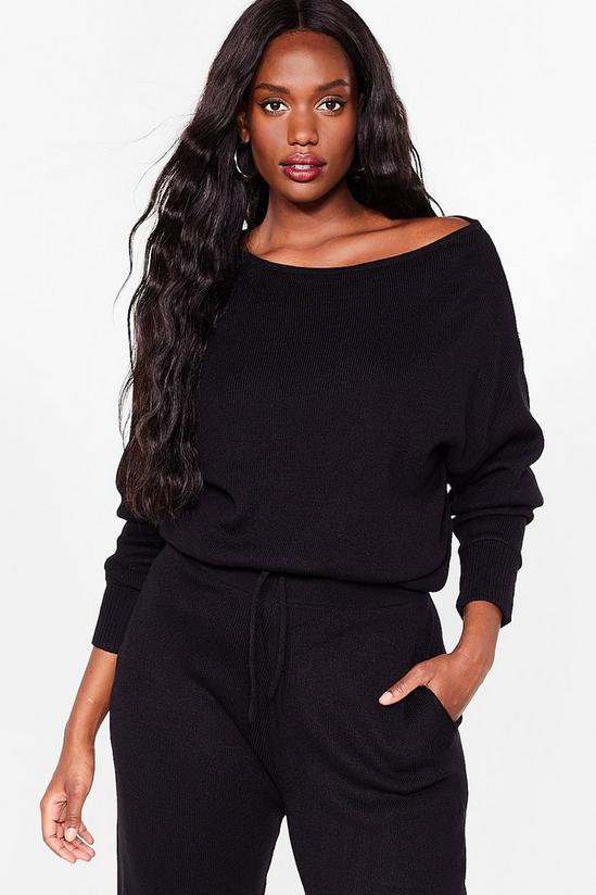 NastyGal Plus Size Knit Jumper and Joggers Set 2