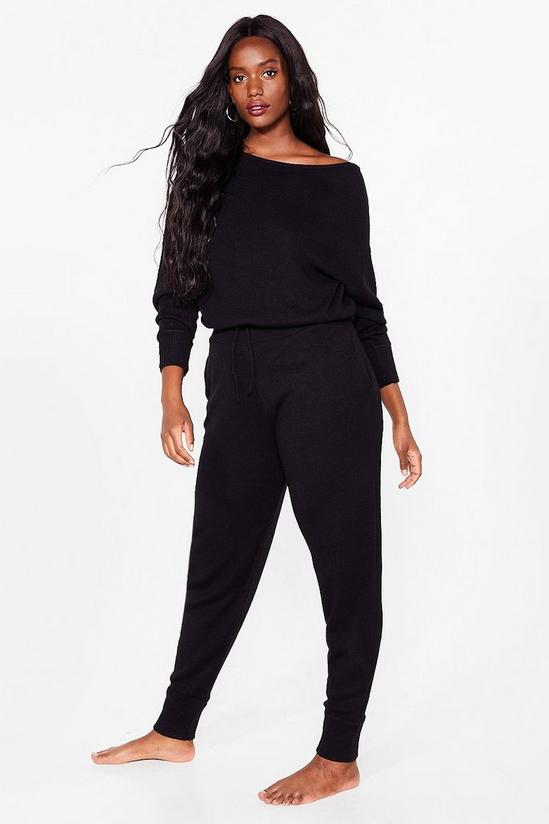 NastyGal Plus Size Knit Jumper and Joggers Set 3