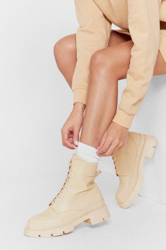 NastyGal Faux Leather Wellie Ankle Boots 2