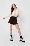 NastyGal Knitted Crew Neck Cropped Cardigan thumbnail 3