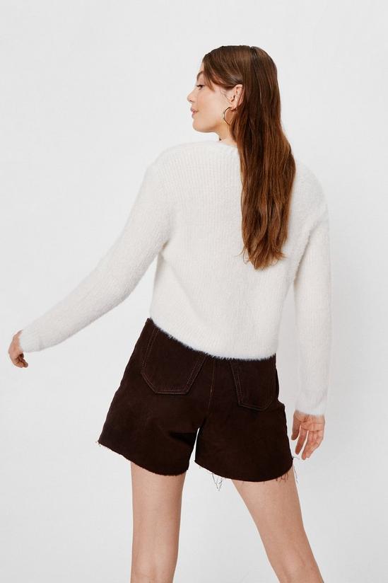 NastyGal Knitted Crew Neck Cropped Cardigan 4