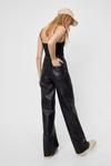 NastyGal Faux Leather Wide-Leg Trousers thumbnail 4