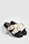 NastyGal Strappy Faux Leather Buckle Footbed Sandals thumbnail 4