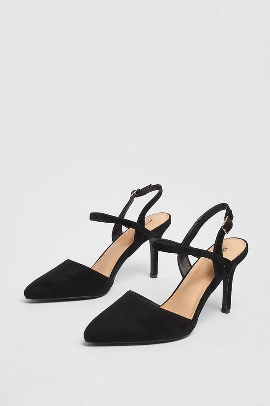 NastyGal Faux Suede Pointed Stiletto Heels 3