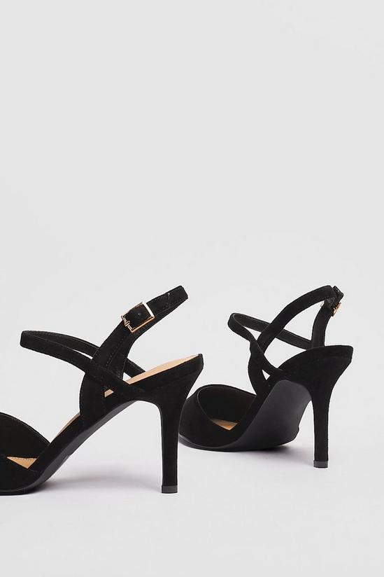 NastyGal Faux Suede Pointed Stiletto Heels 4