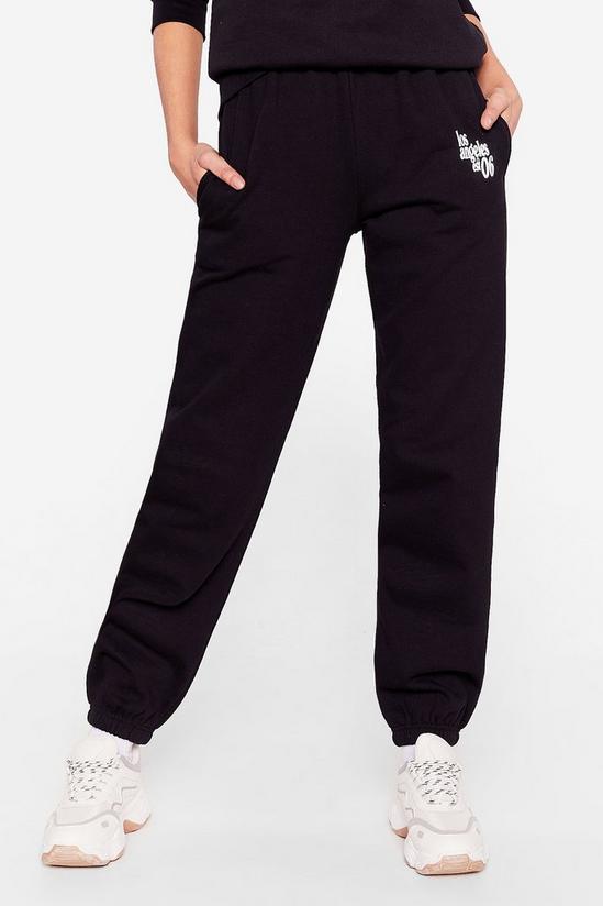 NastyGal Welcome to California Oversized Graphic Joggers 4