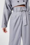 NastyGal Belted High Waisted Wide Leg Trousers thumbnail 2