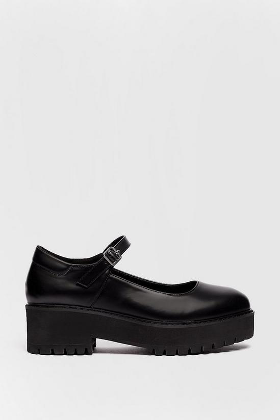 NastyGal Faux Leather Platform Mary Jane Shoes 1