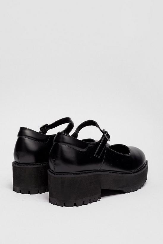 NastyGal Faux Leather Platform Mary Jane Shoes 4