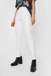 NastyGal Petite Faux Leather High Waisted Trousers thumbnail 2