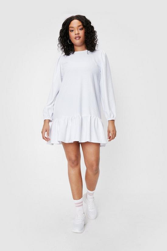 NastyGal Frill into You Plus Relaxed Mini Dress 2