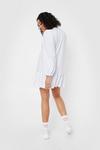 NastyGal Frill into You Plus Relaxed Mini Dress thumbnail 4