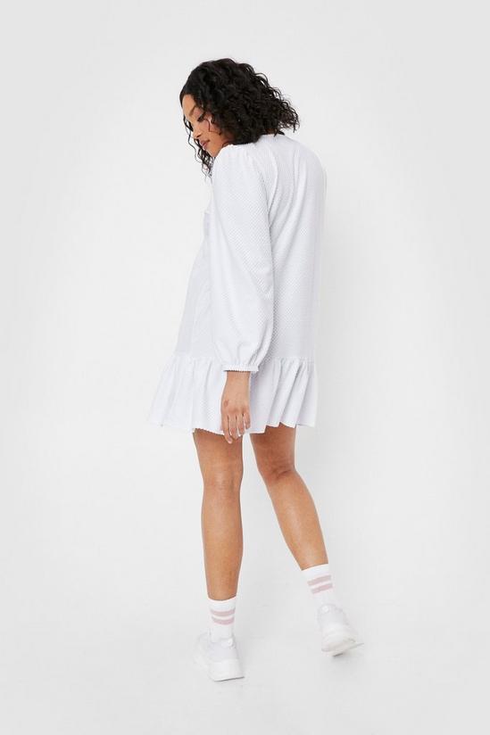 NastyGal Frill into You Plus Relaxed Mini Dress 4