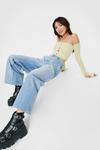NastyGal High Rise Cropped Wide Leg Jeans thumbnail 1