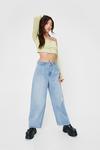NastyGal High Rise Cropped Wide Leg Jeans thumbnail 2