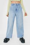 NastyGal High Rise Cropped Wide Leg Jeans thumbnail 3