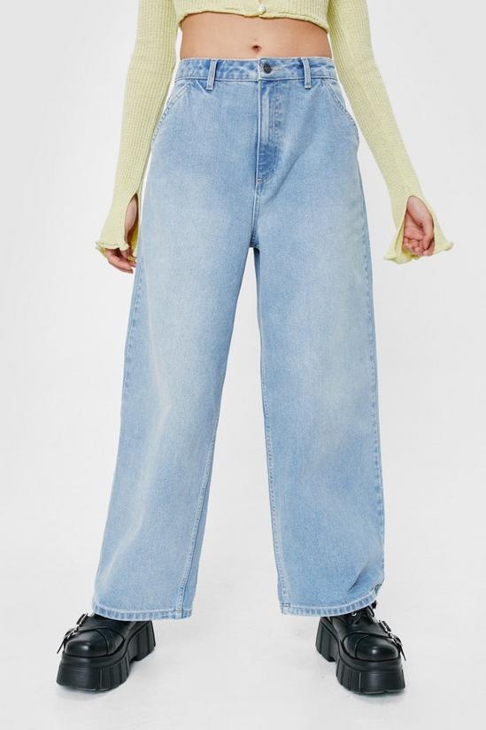 NastyGal High Rise Cropped Wide Leg Jeans 3