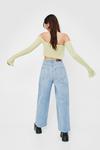 NastyGal High Rise Cropped Wide Leg Jeans thumbnail 4