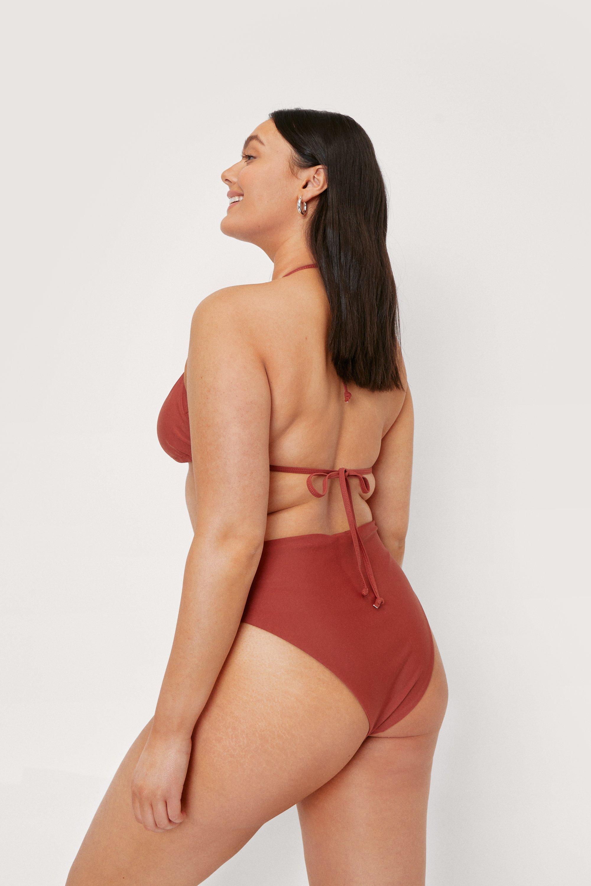 Plus size high store cut bikini