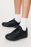 NastyGal Faux Leather Padded Ankle Lace Up Sneakers thumbnail 2