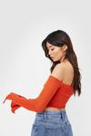NastyGal Cropped Off the Shoulder Knitted Cardigan thumbnail 4