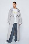 NastyGal Hooded Oversized Belted Trench Coat thumbnail 1