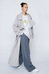 NastyGal Hooded Oversized Belted Trench Coat thumbnail 3