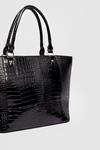 NastyGal Want Croc Off Faux Leather Tote Bag thumbnail 4