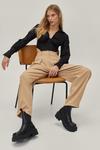 NastyGal Tailored High Waisted Wide Leg Trousers thumbnail 3