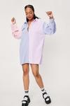 NastyGal Plus Size Colourblock Corduroy Shirt Dress thumbnail 2