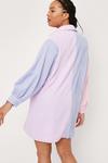 NastyGal Plus Size Colourblock Corduroy Shirt Dress thumbnail 4