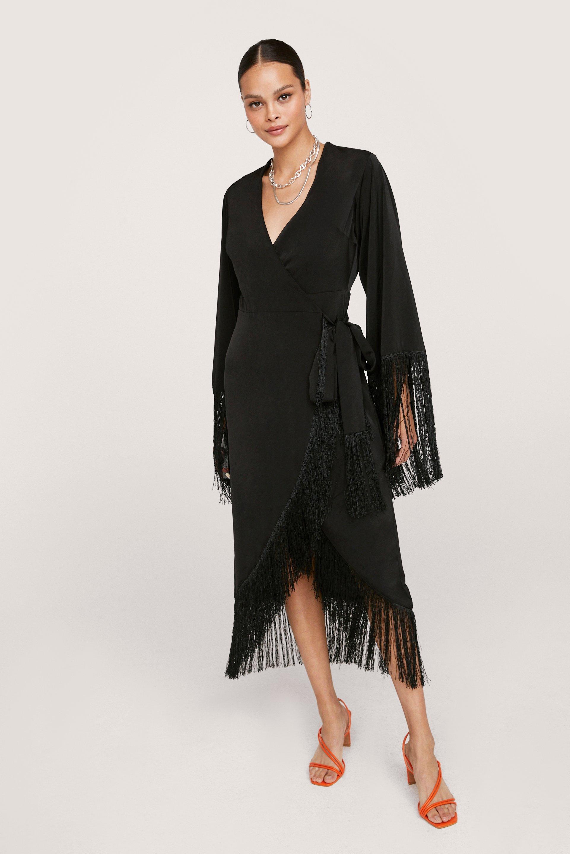 Boohoo hotsell fringe dress