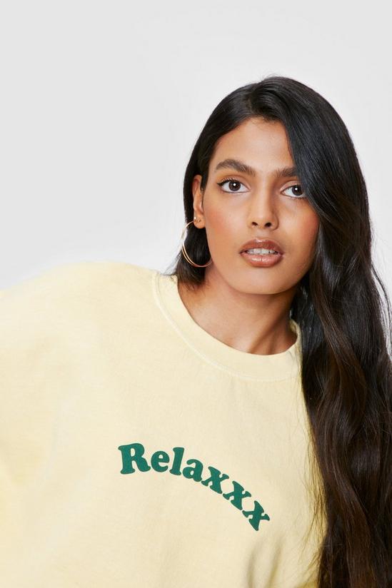 NastyGal Relaxxx Washed Oversized Graphic Sweatshirt 3