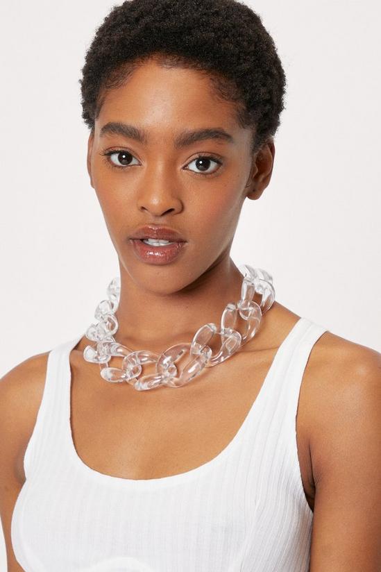 NastyGal Clear Chain Necklace 1