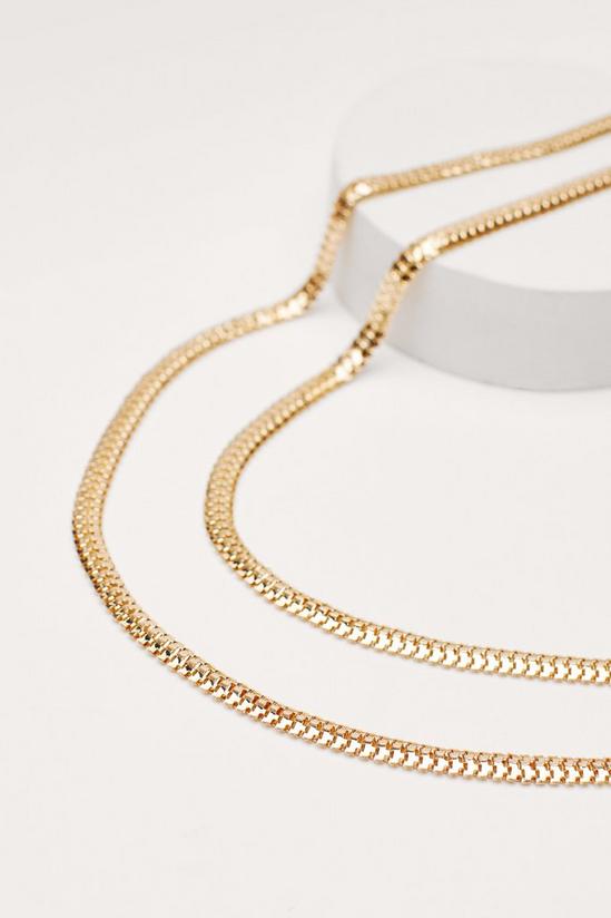 NastyGal Double Flat Chain Necklace 3