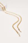 NastyGal Double Flat Chain Necklace thumbnail 4