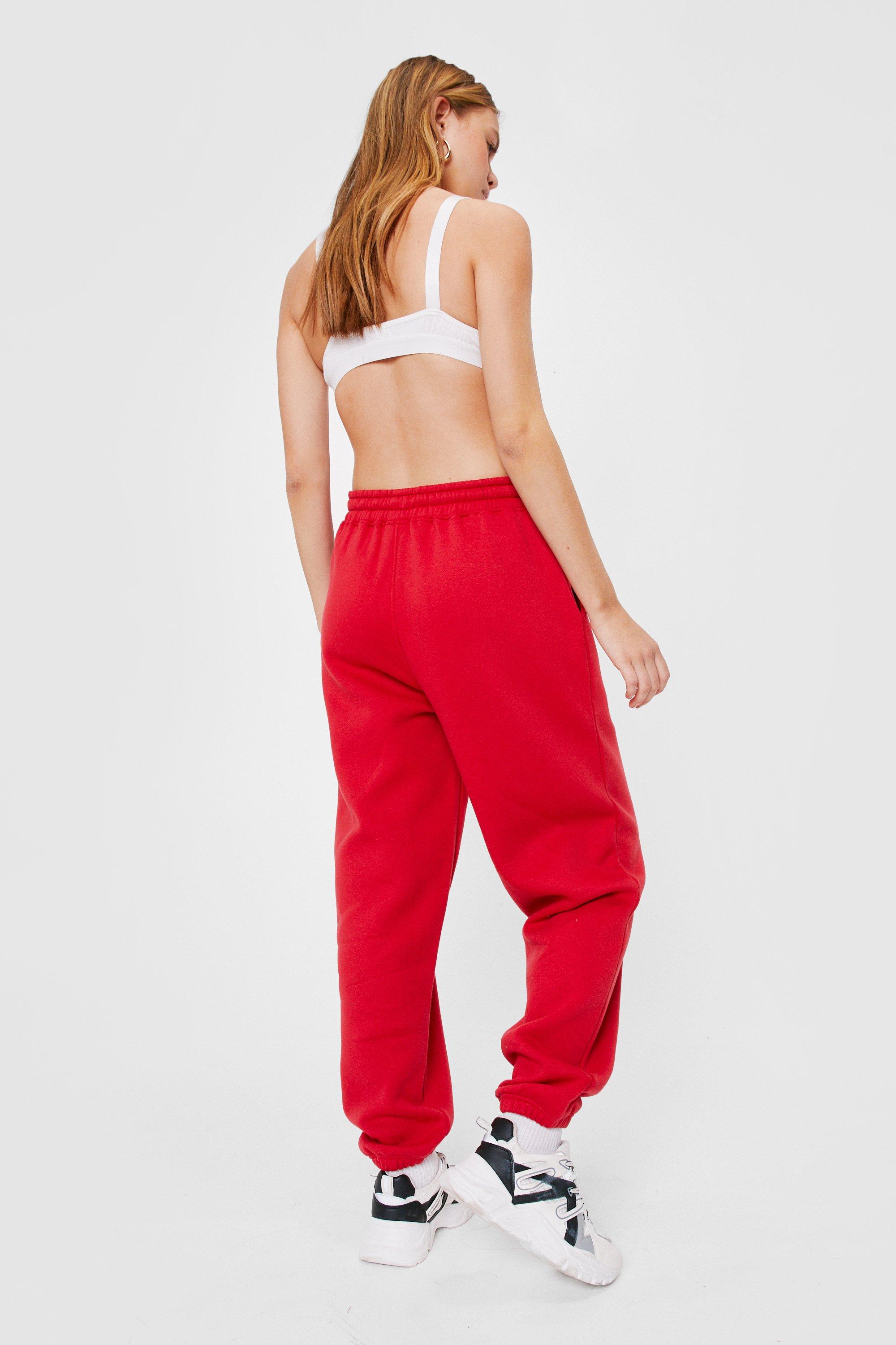 Boohoo high 2025 waisted joggers