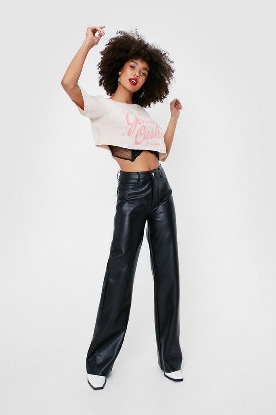 NastyGal Johnny Cash Show Cropped Graphic T-Shirt 3